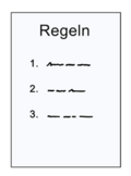 Liste mit Regeln